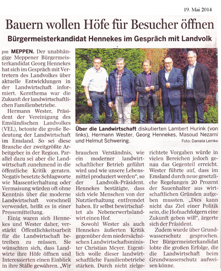 Zeitungsbericht
